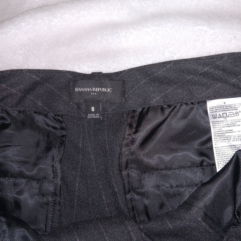 Banana Republic Women’s Pinstripe Dress Pants Size 8  Straight Career Office - Picture 5 of 13